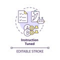 Instruction tuned multi color concept icon Royalty Free Stock Photo