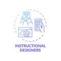 Instructional designers concept icon Royalty Free Stock Photo