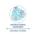 Instructional designers concept icon Royalty Free Stock Photo