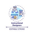 Instructional designers concept icon Royalty Free Stock Photo