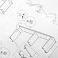 Instructions for assembling furniture with all individual parts