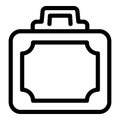 Instrument case icon outline vector. Toolbox kit