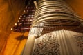 Instrument case with Sitar, a string traditional Indian musical