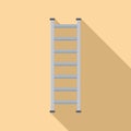 Instrument ladder icon flat vector. Step construction