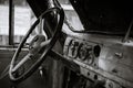 The instrument panel of an old machine Royalty Free Stock Photo