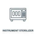 Instrument Sterilizer icon. Line element from medical equipment collection. Linear Instrument Sterilizer icon sign for Royalty Free Stock Photo