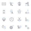 Instrumentation line icons collection. Measurement, Calibration, Sensors, Control, Transducers, Analyzers, Detectors Royalty Free Stock Photo