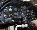 Instruments in a helicopter cockpit Royalty Free Stock Photo