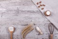 Instruments and ingredients for baking