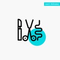 Instruments, Surgery, Tools, Medical turquoise highlight circle point Vector icon