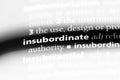 insubordinate