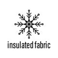 insulated fabric icon. Element of raw material with description icon for mobile concept and web apps. Outline insulated fabric