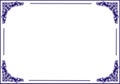 Insulated frame background template for certificate