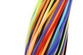 Insulated wires bundle of many colorful cables