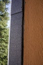 Insulating panels of molded expanded polystyrene. Energy saving concept. Italian Superbonus 110%. Ecobonus 110