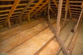 Insulation of the ceiling with fiberglass. Roof insulation. Laying and insulation with stone wool and fiberglass insulation