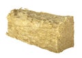 Insulation material, mineral wool, fiberglass, stone wool isolated on a white background
