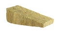 Insulation material, mineral wool, fiberglass, stone wool isolated on a white background