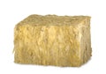 Insulation material, mineral wool, fiberglass, stone wool isolated on a white background