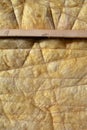Insulation material rock-wool on wall background Royalty Free Stock Photo