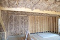 Insulation in New Home Royalty Free Stock Photo