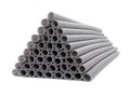 Insulation for pipes isolated on a white Royalty Free Stock Photo