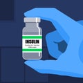 Insulin bottle - diabetes drug