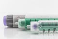 Insulin injection needle or pen for use by diabetics