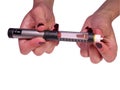 Insulin pen Royalty Free Stock Photo