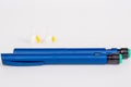 Insulin pen for diabetics Royalty Free Stock Photo