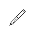 Insulin pen line icon