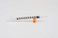 Insulin syringe Royalty Free Stock Photo