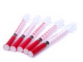Insulin syringes Royalty Free Stock Photo