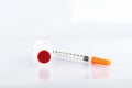 Insulin vial and syringe Royalty Free Stock Photo