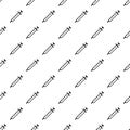 Insuline syringe pattern seamless vector Royalty Free Stock Photo