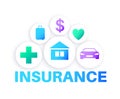 Insurance agency icons