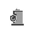 Insurance agency office vector icon