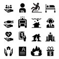 Insurance business icons