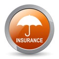 Insurance button Royalty Free Stock Photo