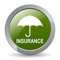 Insurance button Royalty Free Stock Photo
