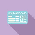 Insurance card with qr code representing health coverage