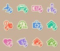 insurance color paper stickers