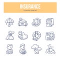 Insurance Doodle Icons