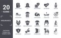 insurance icon set. include creative elements as contract coverage, beneficiary, hospitalization, house insurance, deposit