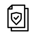 Insurance Icon Vector Symbol Design Illustration Royalty Free Stock Photo