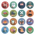 Insurance Icons Flat Set