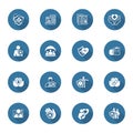 Insurance and Medical Services Icons Set.