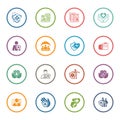 Insurance and Medical Services Icons Set