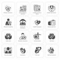 Insurance and Medical Services Icons Set