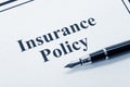 Insurance Policy Royalty Free Stock Photo
